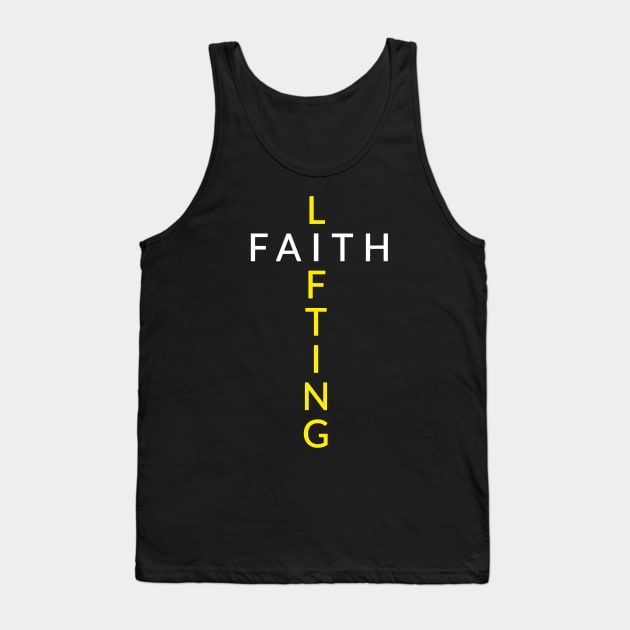 Faith Lifting Cross T-Shirt Tank Top by PHAIVAYCHU